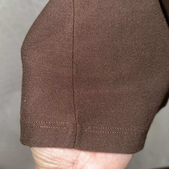 Eileen Fisher M Brown Criss Cross Back Spaghetti Strap Long Camisole Top - Picture 5 of 11